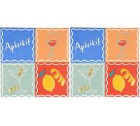 Talking Tables 20 x tovaglioli da cocktail estivi tovaglioli di carta riciclata per picnic e pranzi all'aperto ecologici e riciclabili per buffet compleanni matrimoni barbecue decoupage 3 strati 25 cm