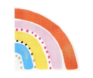 Talking Tables 20 x tovaglioli monouso arcobaleno per bambini decorazione da tavola per feste primavera estate 1° compleanno stoviglie decoupage riciclabile 3 strati 33 cm
