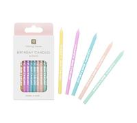 Talking Tables 24 candele colorate per torta compleanno