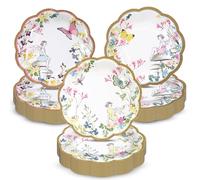 Talking Tables 60 x Piatti di Carta Fata 3 Design Floreali e Farfalle Piatti Festa Bambine Baby Shower Giardino o Tea Party Vintage Fata Compleanno Afternoon Tea 17,8 cm