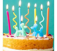 Talking Tables 9 candele compleanno cane con palloncino e spirali