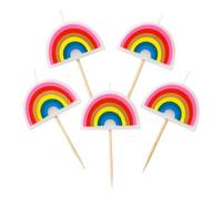 Talking Tables Arcobaleno a forma di torta di compleanno candele divertenti Cupcake Toppers, RBSCANDLES