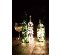 Talking Tables Boho LED Light Bottle Stopper, 20 LEDs, Plastica, Multicolore