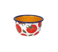 Talking Tables Bon Appetit Ciotola smaltata 1 pezzo - Design pomodoro resistente e infrangibile per spuntini zuppe insalate - Lavabile in lavastoviglie - 12 cm