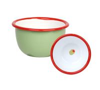 Talking Tables Bon Appetit Ciotola Smaltata Olive Fatta a Mano Verde Vintage, Piatto Snack Resistente, Leggera, Lavastoviglie, 10cm