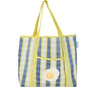 Talking Tables Borsa tote per uova, riutilizzabile, in plastica riciclata, con illustrazione di uova, per viaggi, giornate in spiaggia, picnic e trasporto quotidiano, leggera, resistente, lavabile