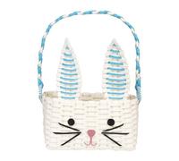 Talking Tables Bunny Cestino di Pasqua per Bambini Simpatico Volto di Coniglio Ragazze Perfetto per la Caccia alle Uova e per Conservare i Giocattoli Carta Riciclata Ecologica 17x25cm