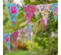 Talking Tables Festoni Compleanno con Decorazioni Floreali | Bandierine Colorate Floreali per Feste | Decorazioni Compleanno, Baby Shower, Matrimoni e Anniversari | Addobbi Compleanno in Carta, 4 m