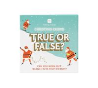 Talking Tables Christmas Festive True or False Quiz Game Present Question Cards after Dinner Party Fun Travel Pocket Games for Kids Adults Card G