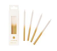 Talking Tables Confezione da 16 Candele di Compleanno, 10 cm