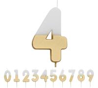 Talking Tables Decorazione per Torta con Numero 4