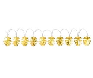 Talking Tables Emporium Metal Gold Tropical Foliage Lights, 2M