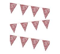 Talking Tables - Festone con glitter rosa, misura 3 m, riutilizzabile, per feste di matrimonio, addio al nubilato o compleanno