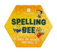 Talking Tables Fun Spelling Bee and Quiz Travel Pocket Game for Home or Journeys - Educational Trivia Cards with Trivia Challenges, for Boys or Girls - Plastic-Free, Ages 6+ -
