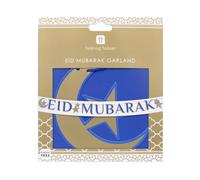 Talking Tables Ghirlanda Eid Gold 1 Pezzo Blu e Oro Decorazioni Riutilizzabili per Feste Religiose 3M Lunghezza Carta FSC Mix Senza Plastica