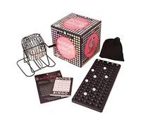 Talking Tables Music Bingo Game Kit, Organizza la tua serata di giochi, Contiene la ruota del bingo in metallo, le palline numeriche, Per adulti, bambini, divertimento in famiglia, rosa