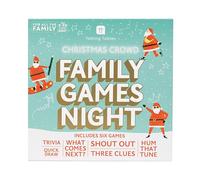 Talking Tables Notte di giochi per famiglie di Natale, sei giochi, dopo cena, divertenti giochi di viaggio per bambini, giochi di carte per adulti, regalo, gioco da tavolo per famiglie, regalo, Babbo