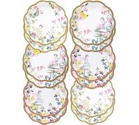 Talking Tables Piatti Carta Linea Truly Fairy - Confezione da 12 Piatti Colorati| Design con Fiori e Farfalle | Piatti Usa e Getta e Decorazioni Compleanno, Baby Shower, Feste a Tema