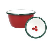 Talking Tables Piccola ciotola smaltata da 10 cm per salsa di mirtillo rosso, per preparare condimenti natalizi, barbecue, condivisione, salse o snack per feste, yogurt, in metallo smaltato, stoviglie
