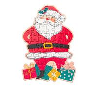 Talking Tables- Babbo Natalizio da 50 Pezzi Giochi dai 3 Anni in su Puzzle per Bambini, Scatola per la vigilia di Natale, Regalo, Idee per riempire la Calza, PUZZ-SANTA-50