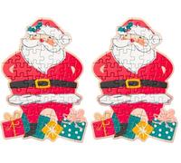 Talking Tables Puzzle natalizio da 50 pezzi per bambini | Giochi dai 3 anni in su puzzle per bambini, scatola per la vigilia di Natale, regalo, idee per riempire la calza (Confezione da 2)