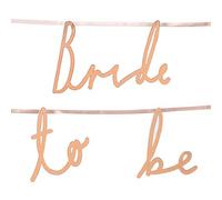Talking Tables Set da 1 Ghirlanda 'Bride To Be' Oro Rosa 1,5 Metri - Decorazione Elegante per Feste Addio al Nubilato e Accessori Sposa - Plastica
