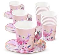 Talking Tables Set di 12 Tazze e Piattini per Eventi in Carta Riciclata Alta Qualità 6cm x 6cm Eco-Friendly