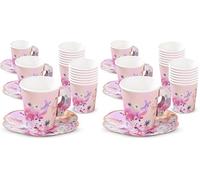 Talking Tables Set di 24 Tazze e Piattini per Eventi in Carta Riciclata Alta Qualità 6cm x 6cm Eco-Friendly