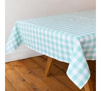 Talking Tables Tovaglia in Tessuto a Quadri Verde Menta 180x140cm Cotone Riciclato Riutilizzabile e Lavabile Ideale per Cene all'Aperto Buffet Matrimoni Feste e Picnic