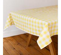 Talking Tables Tovaglia in Tessuto a Quadri Gialli 180x140cm Cotone Riciclato Riutilizzabile e Lavabile Ideale per Cene all'Aperto Buffet Matrimoni Feste e Picnic