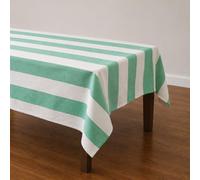Talking Tables Tovaglia in cotone a righe verdi XL, riutilizzabile, per tavolo da pranzo, feste in giardino, pranzi estivi, matrimoni, picnic, lavabile, morbido cotone, 160 x 250 cm