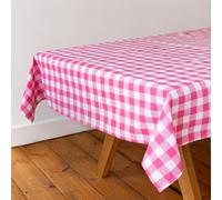 Talking Tables in tessuto a quadri rosa 180x140cm in cotone riciclato riutilizzabile e lavabile ideale per pranzi all'aperto buffet matrimoni feste e picnic
