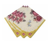 Talking Tables Tovaglioli da Dessert con stampa floreale vintage, 25 cm, Set da 20 pezzi