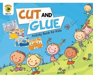 Talking Turtle Books Cut and Glue Activity Book for Kids (Tascabile)