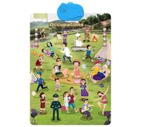 Talking Wall Chart For Kids - Electronic Alphabet Wall Chart with Point-and-Read Function, Talking ABC, Numbers, Animal Words, Ocean World for Toddlers 1-3 (Characters)