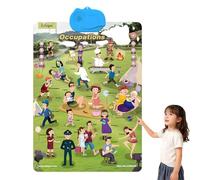 Talking Wall Chart for Kids, English Learning Poster with Songs, ABCs, Numbers, Animal words & Piano (#D)