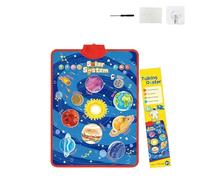 Talking Wall Chart for Kids - English & Spanish, Learning Poster with Songs, ABCs, Numbers, Animal Words Piano, Bilingual Toys with Interactive Touch Buttons for Toddlers 1-6 (Solar system)