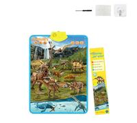 Talking Wall Chart for Kids - English & Spanish, Learning Poster with Songs, ABCs, Numbers, Animal Words Piano, Bilingual Toys with Interactive Touch Buttons for Toddlers 1-6 (Dinosaur)