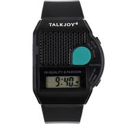TalkJoy Orologio per persone ipovedenti e non vedenti, modello unisex, pronuncia in lingua spagnola, con funzione sveglia, colore: nero