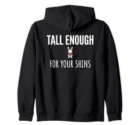Tall Enough for Your Shins Cute Bunny Rabbit Boxing Felpa con Cappuccio