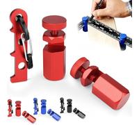 Tall Stair Gauge for Framing Square, Aluminum, Hexagonal Lock Layout Tool with Holder and Hook, Anti-Wobble Framing Jig, for Carpentry, Rafter Layout & Circular Saw Guide