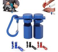 Tall Stair Gauges for Framing Square - Aluminum Hexagonal Stable Lock with Holder & Hook - 2-Piece Anti-Wobble Stair Jig for Rafter Layout, Circular Saw Guide & Woodworking (Blue)