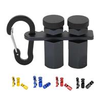 Tall Stair Gauges for Framing Square - Anti-Slip Aluminum Alloy Stair Stringer Layout Tool with Holder, Hexagonal Rafter Gauge Knobs for Circular Saw guide & Carpentry marking (Black)