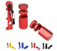 Tall Stair Gauges for Framing Square - Anti-Slip Aluminum Alloy Stair Stringer Layout Tool with Holder, Hexagonal Rafter Gauge Knobs for Circular Saw guide & Carpentry marking (Red)