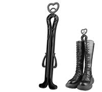 Tall Support Boot Shaper- Inserti in stand-up per la conservazione, supporto per alberi di partenza, supporto automatico extra lungo, telaio interno colorato per lunghi e , Nero , vedi descrizione
