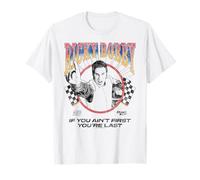 Talladega Nights Ricky Bobby Outline Checkered Flags Movie Maglietta