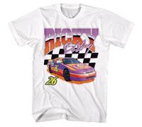 Talladega Nights Ricky Racer Maglietta Uomo Cotone Manica Corta Bianco