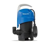 Tallas D-DW 400 con tubo di scarico, 7 metri, pompa per acqua sporca, 8.400 l/ora, 440 W, altezza di mandata 7 m, granulometria 30 mm, galleggiante, pompa sommersa