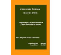 Talleres de álgebra - 2: Para el grado Noveno de Educación Secundaria