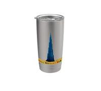 Tallest Skyscraper Burj Khalifa Dubai Emirati Arabi Uniti Bicchiere termico in acciaio inox doppia parete